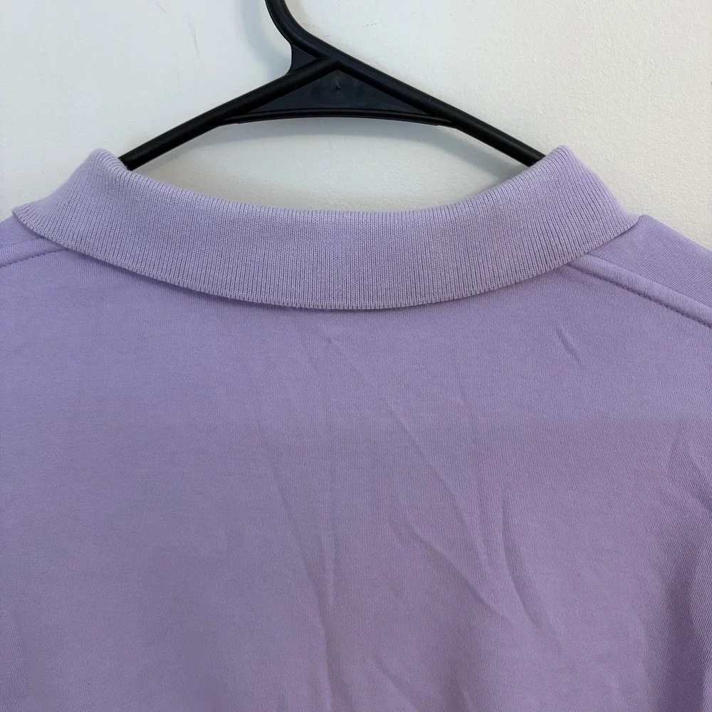 Ralph Lauren Shirt Mens Large Short Sleeve Polo Lightweight Purple Green Logo